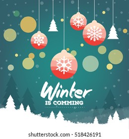 vector of merry Christmas winter Concept
