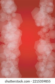 Vektor Frohe Weihnachtsmesse und Neujahr Glitter Schneefall Hintergrund. Weiße und silberne entfochtene Lichtpunkte auf rotem Farbverlauf. Magic Fantasy Bokeh Gaming Design. Fallender Schneeeffekt. Luxuriöses Grenzdesign