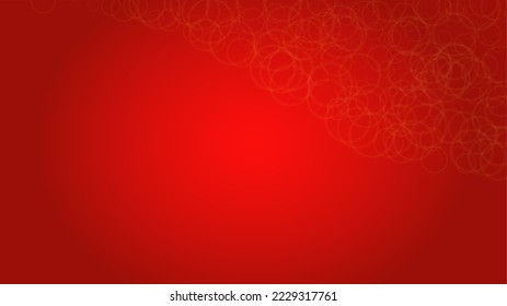 Vektor Frohe Weihnachtsmesse und Neujahr Glitter Schneefall Hintergrund. Enfokussierte Lichtpunkte auf rotem Farbverlauf. Magic Fantasy Bokeh Gaming Design. Fallender Schneeeffekt. Belichteter Rahmen.