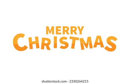 Vector merry chritmas day lettering.