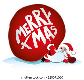 Vector. Merry Xmas icon.