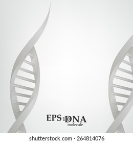 Vector and mesh DNA molecule structure background illustration. Science and biotechnology organic design 