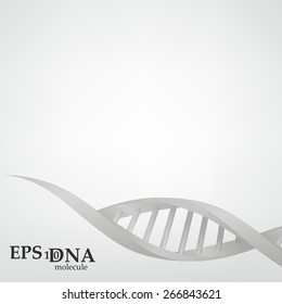 Vector and mesh DNA molecule structure background illustration. Science and biotechnology organic design 