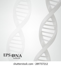 Vector and mesh DNA molecule structure background illustration. Science and biotechnology organic design 