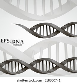 Vector and mesh DNA molecule structure background illustration. Science and biotechnology organic design