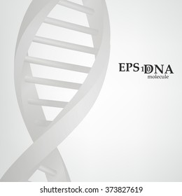 Vector and mesh DNA molecule structure background illustration. Science and biotechnology organic design