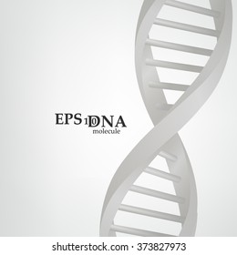 Vector and mesh DNA molecule structure background illustration. Science and biotechnology organic design