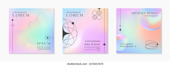  banners geometric illustrations