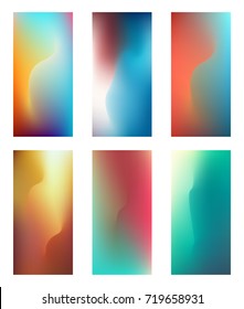 Vector Mesh Gradients for Phone X Wallpaper.