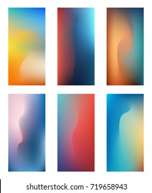 Vector Mesh Gradients for Phone X Wallpaper.