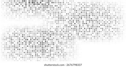 Textura de gradiente de meio-tom pontilhado grunge de malha de vetor. Ponto de polca sumido simples