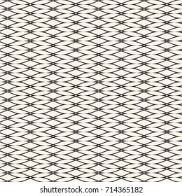 Vector mesh pattern. Ornamental seamless background, thin wavy lines. Texture of fabric, lace, weaving, smooth lattice, grid. Subtle monochrome geometric design for prints, textile, decor, wallpaper