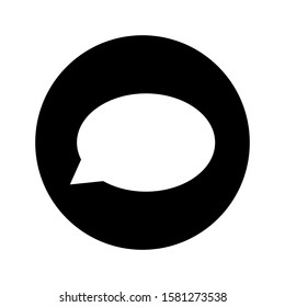 vector message  black icon on a white background