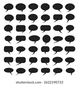 Vector Message Bubble Collection. Speech Bubble Collection