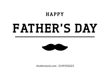 Vector with the message Happy Father's Day.