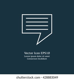 Vector Message Icon