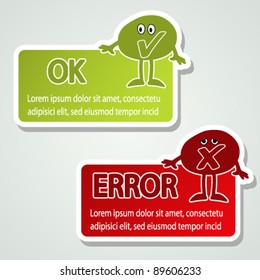 Vector message labels - speech bubbles