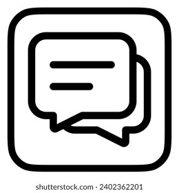 Vector messages, conversation, group chat icon. Perfect for app and web interfaces, infographics, presentations, marketing, etc.