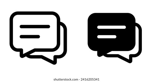 Vector messages, conversation, group chat icon. Perfect for app and web interfaces, infographics, presentations, marketing, etc.