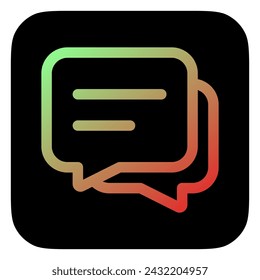 Vector messages, conversation, group chat icon. Perfect for app and web interfaces, infographics, presentations, marketing, etc.