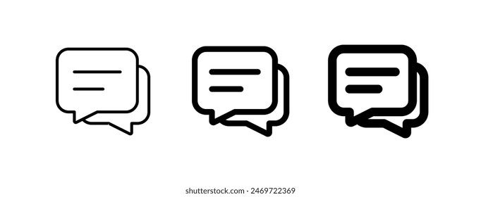 Vector messages, conversation, group chat icon. Perfect for app and web interfaces, infographics, presentations, marketing, etc.