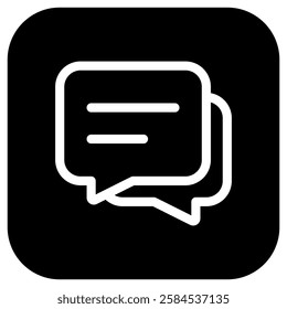 Vector messages, conversation, group chat icon. Perfect for app and web interfaces, infographics, presentations, marketing, etc.