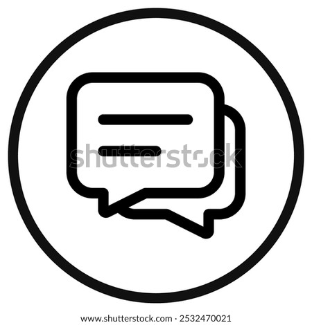Vector messages, conversation, group chat icon. Perfect for app and web interfaces, infographics, presentations, marketing, etc.