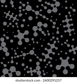 Vector Meta ball Connect Dot Set. Molecule chain. Circle Shapes. Abstract Geometric Dots. Morphing Blob for Pattern, Sticker, Badge, Poster, Web Design.