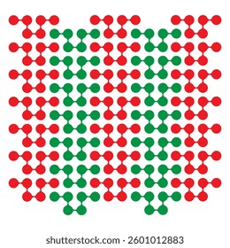 Vector Meta ball Connect Dot Set. Molecule chain. Circle Shapes. Abstract Geometric Dots. Morphing Blob for Pattern, Sticker, Badge, Poster, Web Design.