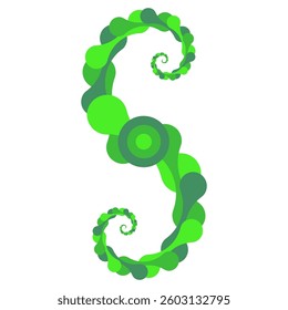 Vector Meta ball Connect Dot Set. Molecule chain. Green Circle Shapes. Abstract Geometric Dots. Morphing Blob for Pattern, Sticker, Badge, Poster, Web Design.