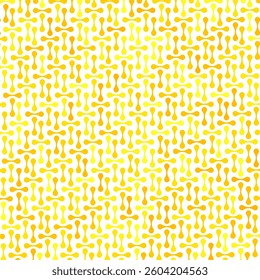 Vector Meta ball Connect Dot Set. Yellow Molecule chain. Circle Shapes. Abstract Geometric Dots. Morphing Blob for Pattern, Sticker, Badge, Poster, Web Design.