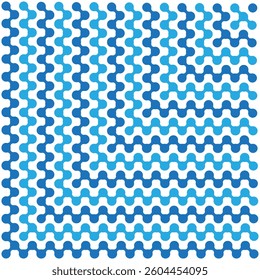 Vector Meta ball Connect Dot Set. Molecule chain. Blue Circle Shapes. Abstract Geometric Dots. Morphing Blob for Pattern, Sticker, Badge, Poster, Web Design.