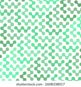 Vector Meta ball Connect Dot Set. Green Molecule chain. Circle Shapes. Abstract Geometric Dots. Morphing Blob for Pattern, Sticker, Badge, Poster, Web Design.
