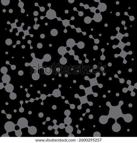 Vector Meta ball Connect Dot Set. Molecule chain. Circle Shapes. Abstract Geometric Dots. Morphing Blob for Pattern, Sticker, Badge, Poster, Web Design.