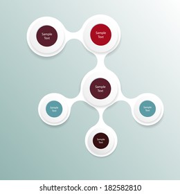 vector metaball colorful round diagram infographics for presentations