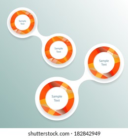 vector metaball colorful round diagram infographics for presentations