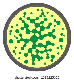 Vector Metaball Connect Dot Set. Molecule chain. Circle Shapes. Abstract Geometric Dots. Morphing Blob for Pattern, Sticker, Badge, Poster, Web Design.