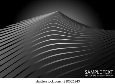 Vector metal abstract background illustration - Vector abstract silver metal background template