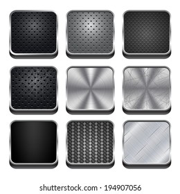 Vector Metal App Icons