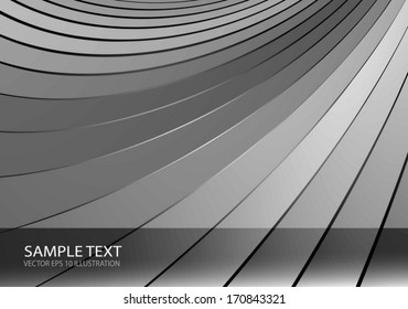 Vector metal background elegant illustration for web design - Modern lighted silver vector background illustration 