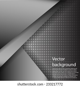 Vector metal background. Overlap dimension modern line bar design for text and message. Template design. Vector illustration.