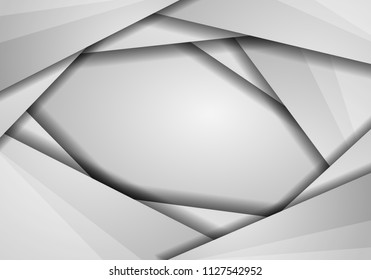 Vector metal background surface illustration for web design - Modern lighted silver vector background illustration