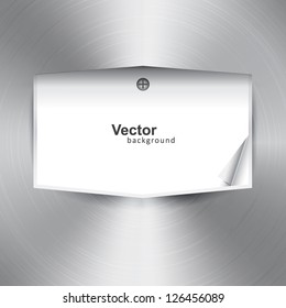 Vector metal banner