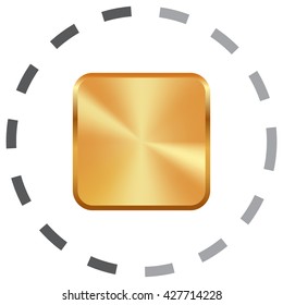 Vector metal button