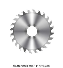 Vector Metal Circular Saw Icon