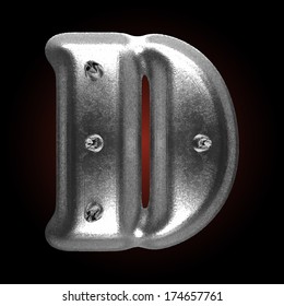 vector metal construction figure