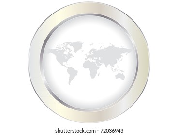 vector metal earth icon eps8