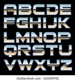 Vector Metal Font