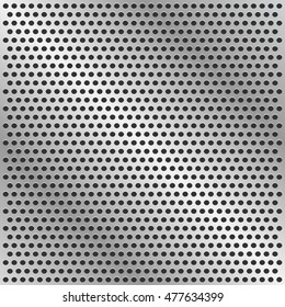 Vector metal grid background, industrial pattern