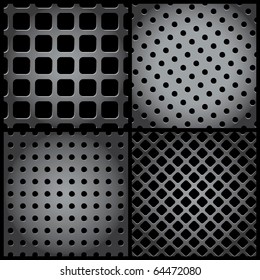 vector metal grid collection